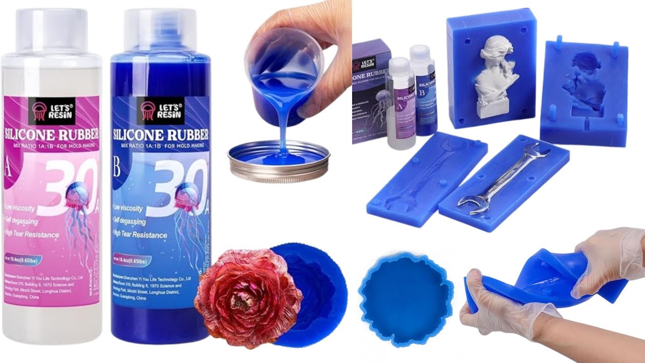 طريقة صناعة قوالب السيليكون رابر - How to make silicone rubber molds