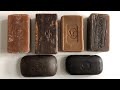 Tar soap cutting, dry soap carving/ резка дегтярного мыла разных фирм