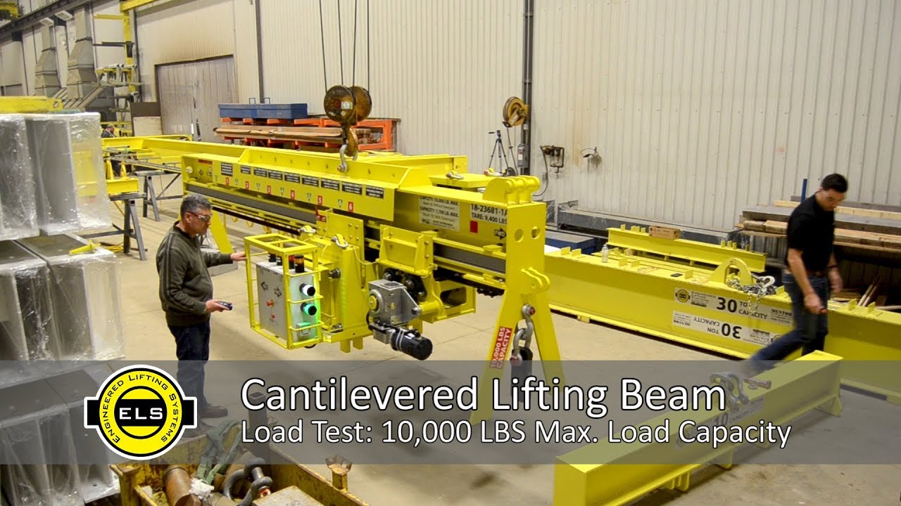 Cantilevered Lifting Beam 10,000 LBS Load Capacity YouTube