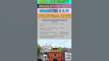 Anna University UG/PG Practical Date #shorts #regulation2021#practical #semester #2ndsemester #r2021