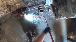 Satisfying Sewer Clog Unblocking  Drain Pros Ep. 70