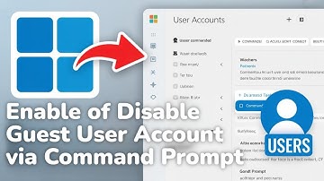 How To Enable or Disable Guest User Account in Windows 11/10 via Command Prompt [GUIDE]