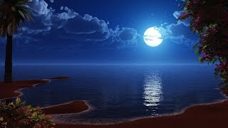 Falling into a Deep dream sleep view of blue Moonlight - fall asleep with music #sleep #deepsleep