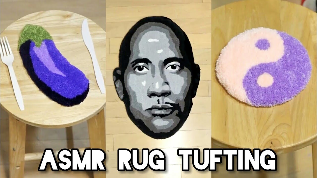 [ASMR] Rug Tufting Tiktok Compilation Best Aesthetic Tiktok YouTube