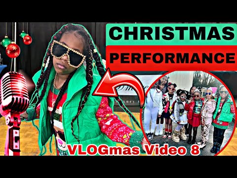 EPIC Christmas Performance‼️ (VLOGmas Video 8) #AngelJoi #vlogmas #kidrapper #christmasparty