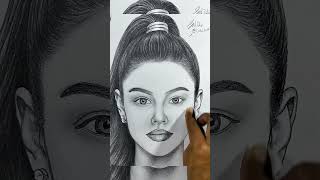 How to draw a face step-by-step, easily​  #easydrawing #drawing #art #shortvideos