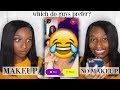 ASKING GUYS TO RATE ME 1-10! MAKEUP VS NO MAKEUP (MONKEY APP) | Coco Chinelo