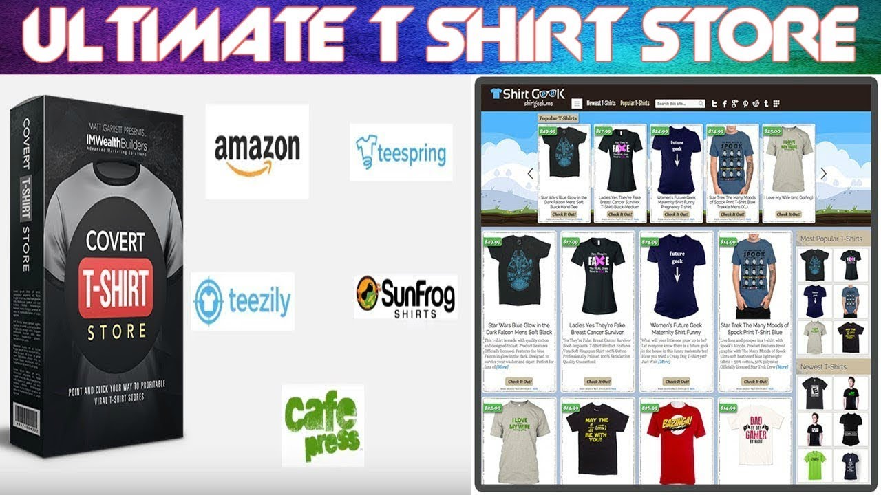 Covert-shirt-store+The World's FIRST the ultimate t-shirt store builder
