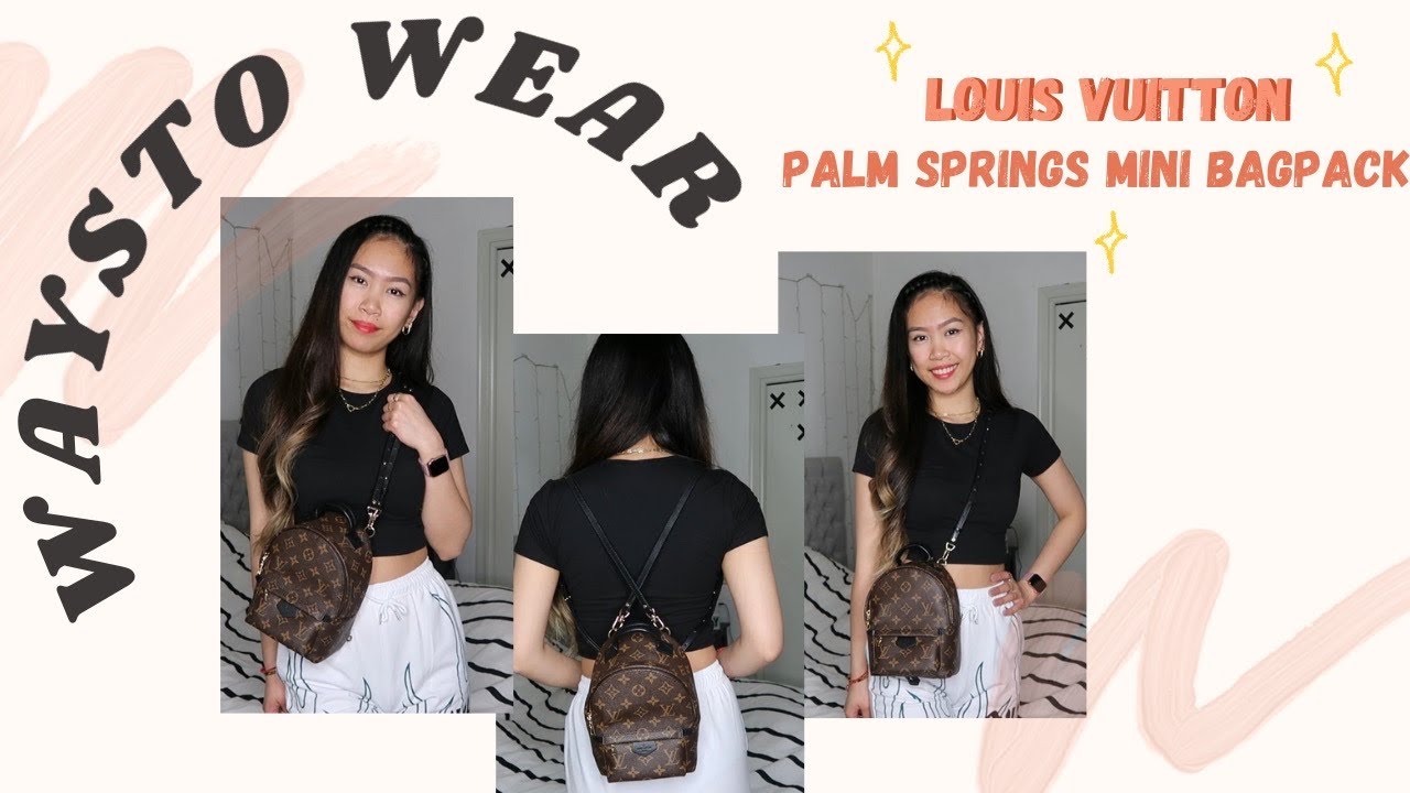 Ways to wear the Louis Vuitton Palm Springs Mini Backpack 🎒 