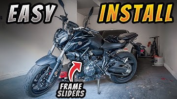 Installing WOMET-TECH FRAME SLIDERS on 2022 MT-07