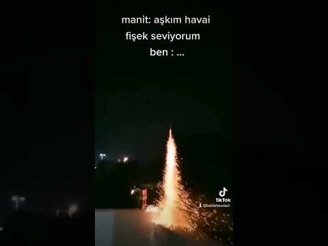 havai fişek seven manite supriz 😂