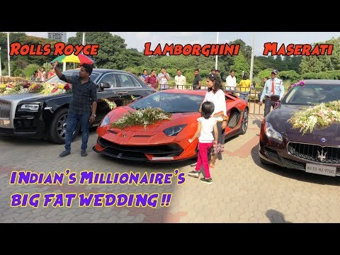 India S Most Expensive Wedding Car On Video Lamborghini Aventador