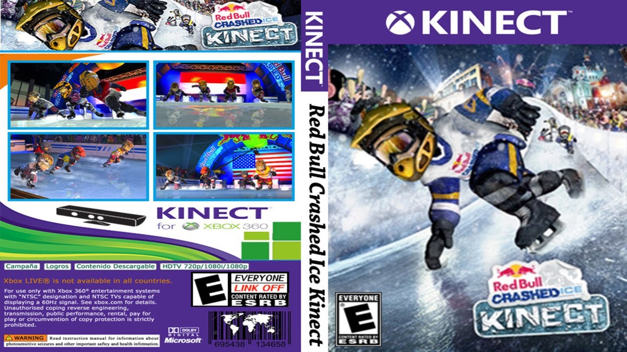 Kinect : Red Bull Crashed Ice  (2012) - Full Gameplay | XBOX 360 | Kinect |  UHD | 4K |