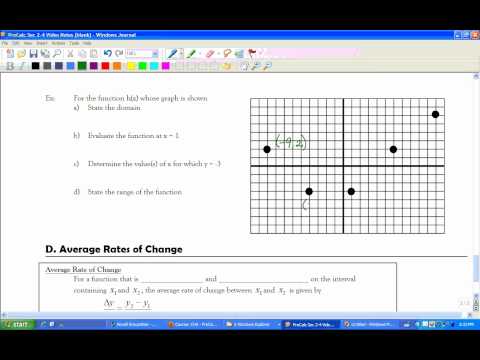 C Function Notation and Ave Rate of Change