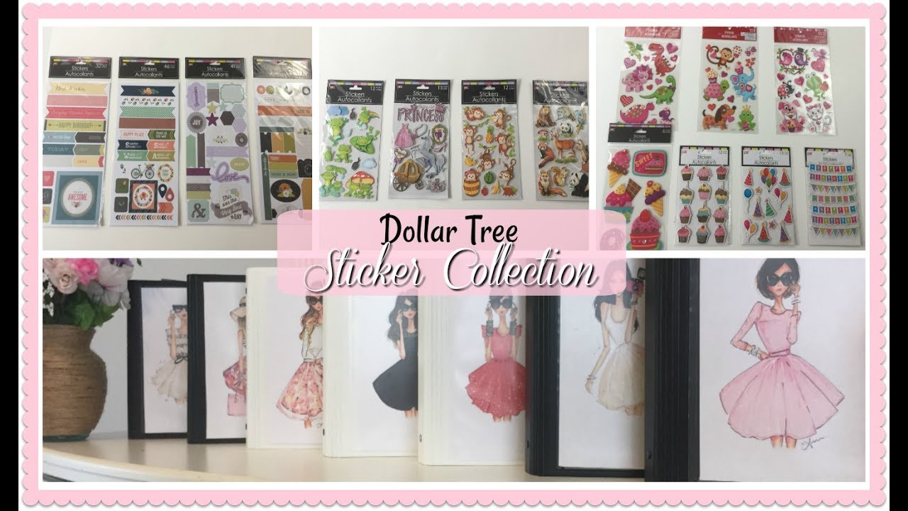 DOLLAR TREE Sticker Collection PT 1 YouTube DOLLAR TREE Sticker Collection PT 1 YouTube