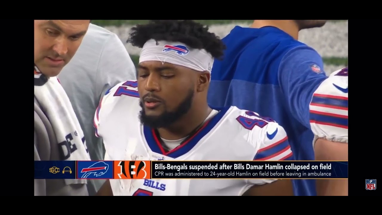 The nfl has postponed the bills, and the Bengals and it sad 😢 nfl