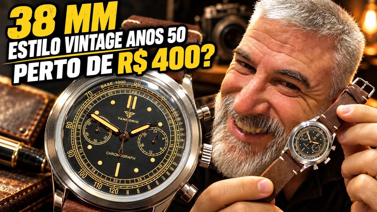 Tandorio 38mm Miyota OS20 cronógrafo - YouTube