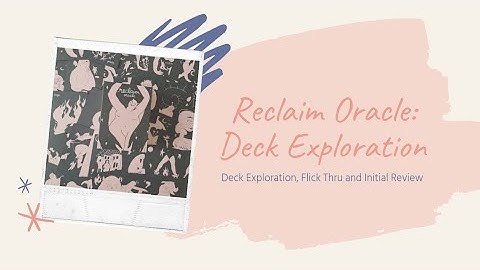 Reclaim Oracle - Kickstarter Deck - Deck Exploration