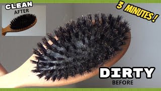 How To Clean A Bristle Brush || 3 Minutes || Easy