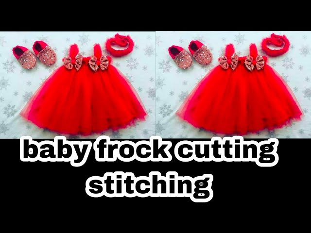 DIY:summer baby frock cutting and stitching for beginners / 9 month to one  year baby girl top design - YouTube