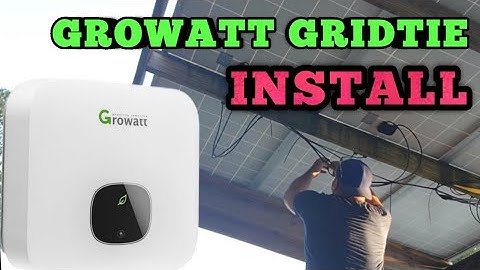 Growatt MIC 3000TL GridTie Install - Signature Solar