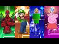 Deadpool vs Luigi vs Baldi vs Peppa Pig 😱 Tiles Hop Impossible Beat