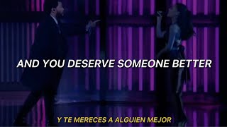 The Weeknd ft. Ariana Grande - Save Your Tears Remix (Live Performance) | Lyrics English \& Español