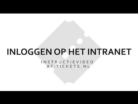 Uitlegvideo AT Tickets.nl - inloggen op het intranet