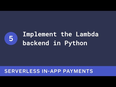 Sandbox Sessions: Implement the Lambda backend in Python