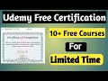 Udemy Free Certification Course for Limited time  Chandan Patel