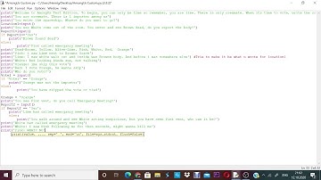 Coding a custon AmongUs in Python Ep1
