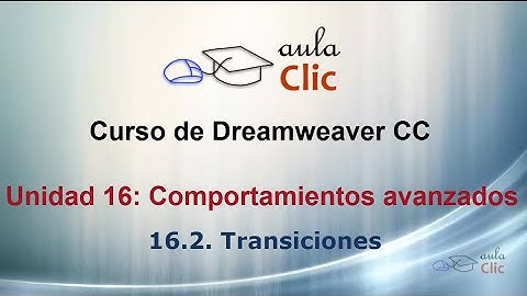 Curso de Dreamweaver CC. 16.2. Transiciones