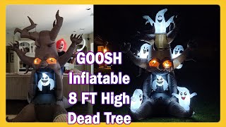 GOOSH 8FT Halloween Inflatable Outdoor Dead Tree with Six White Ghosts REVIEW