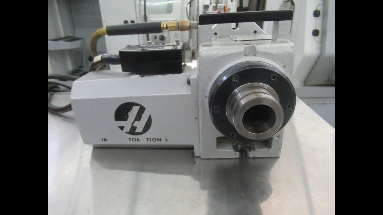 Haas HA5C Programable Rotary Table Brush Drive with Pneumatic Closer