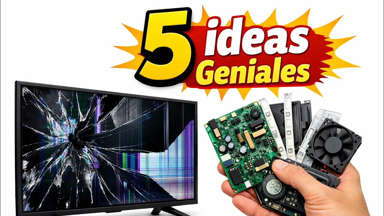 El grave ERROR si tiras tu TV LED ROTO… mira estas 5 IDEAS 