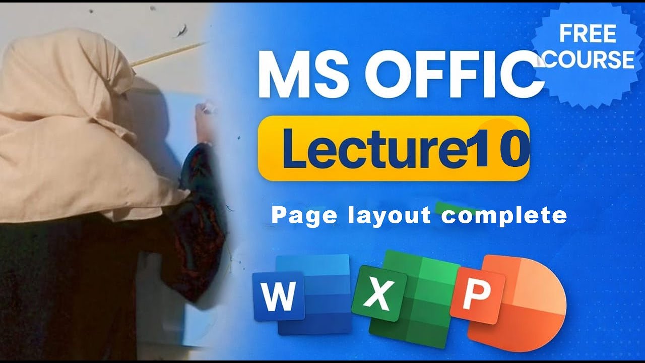 MS Word Page Layout Tab Complete Tutorial | Margin, Orientation, Size | Urdu / Hindi
