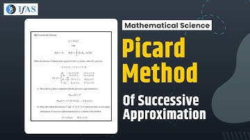 PICARD METHOD OF SUCCESSIVE APPROXIMATION