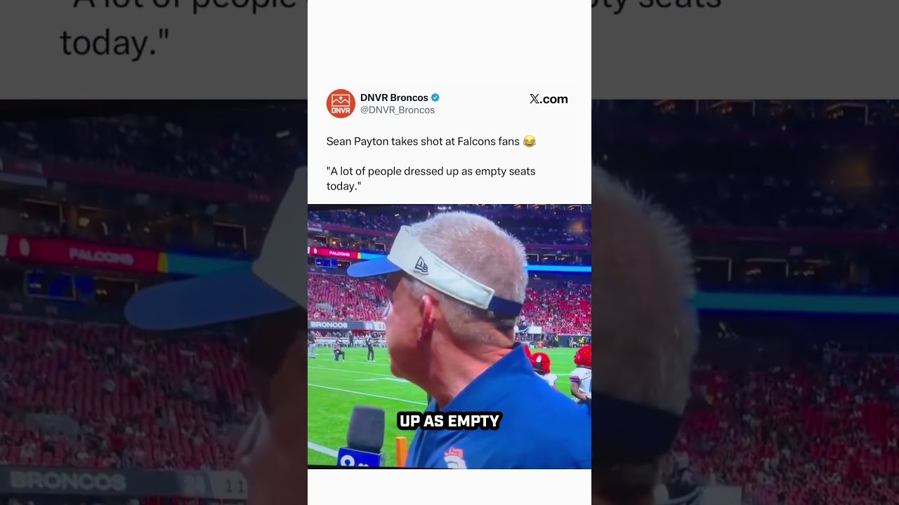 Sean Payton Calls out Falcons Fans 🤣