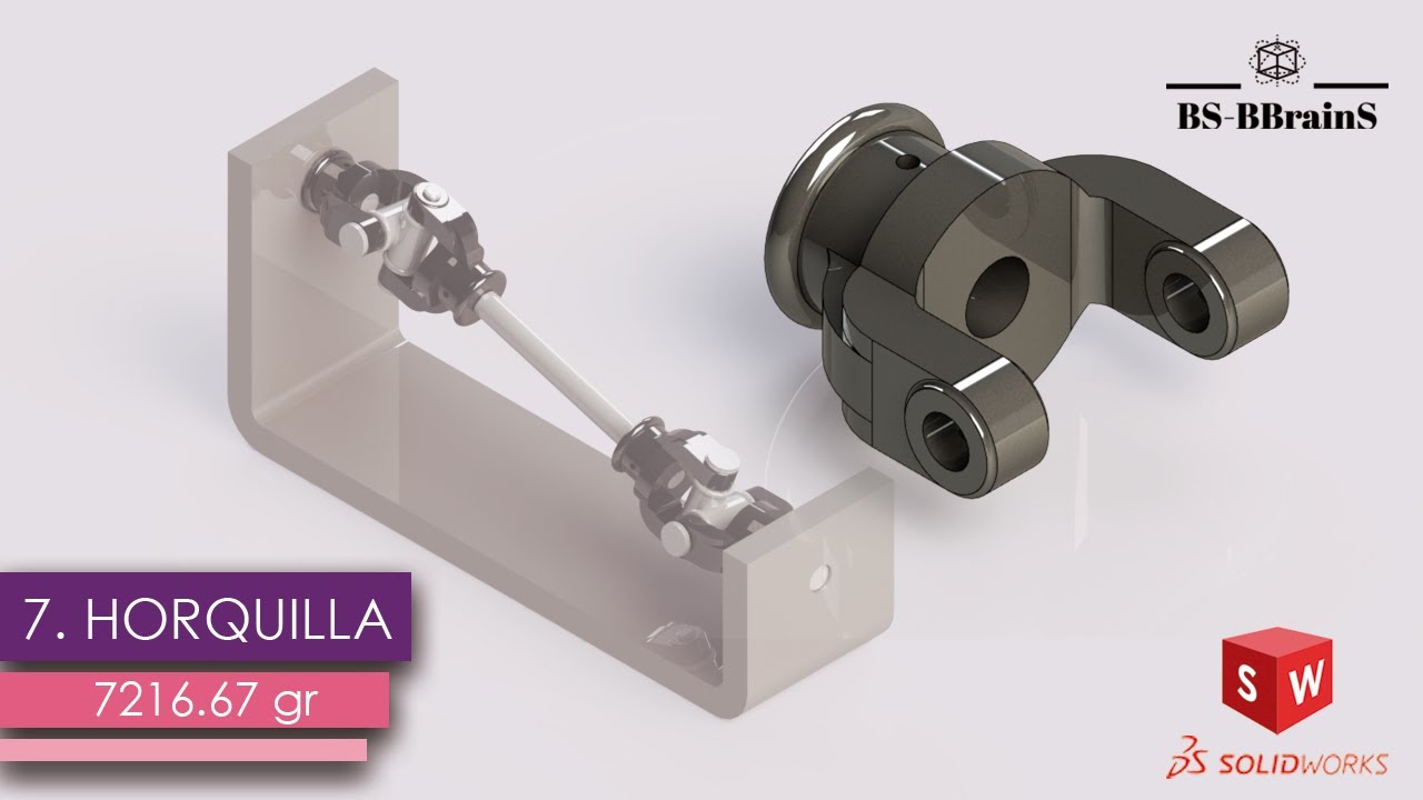 7. Horquilla - Junta Cardán (Acero AISI 1020)