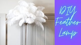 DIY FEATHER LAMP !