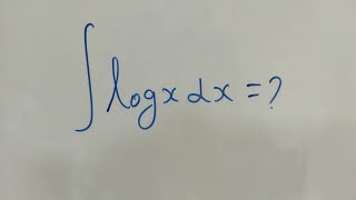 Integral logx dx value. ∫logxdx=