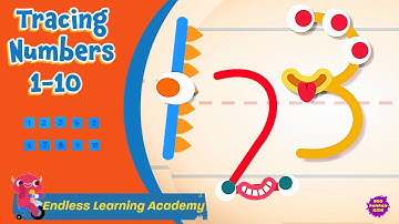 Endless Learning Academy: Tracing Numbers 1-10 |Boopanpankids