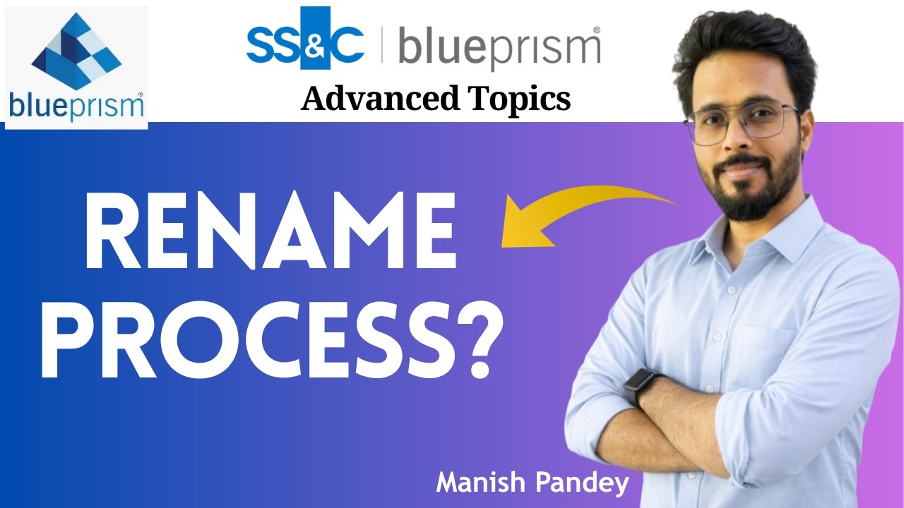 👉 How to Rename a Process in Blue Prism | Change Process Name (Step-by ...