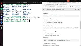 File transfer to/from Dardel using rsync