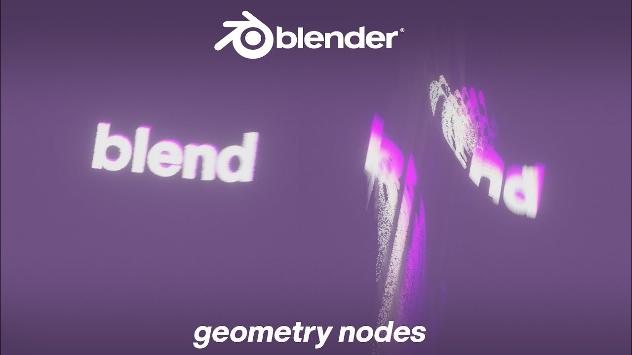 Particle Text Movement in Geometry Nodes Blender - YouTube