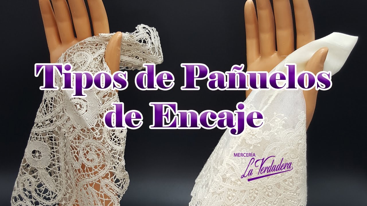 🧵 PAÑUELOS DE ENCAJE de bolillos y tul / ✅ Clasificación según composición