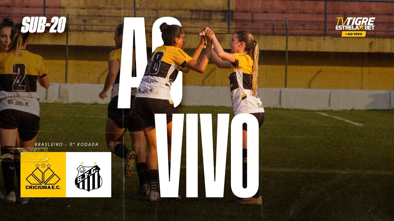 🔴AO VIVO COM IMAGENS🎥 | CRICIÚMA x SANTOS | 5ª RODADA BRASILEIRÃO FEMININO SUB-20 2025