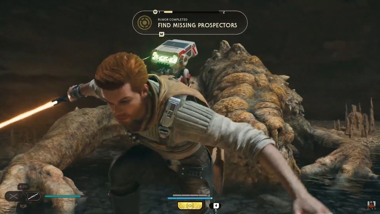 Star Wars Jedi: Survivor- Rancor Battle - YouTube