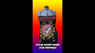 DIY + THRIFT FLIP | Y2K INSPIRED ED HARDY DRESS