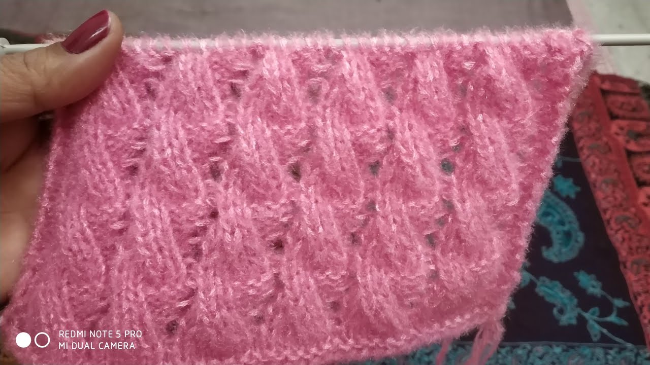 आसान बुनाई में Beautiful Pattern for Ladies /Gents /Baby's Sweater #97knitting Lessons #2018.